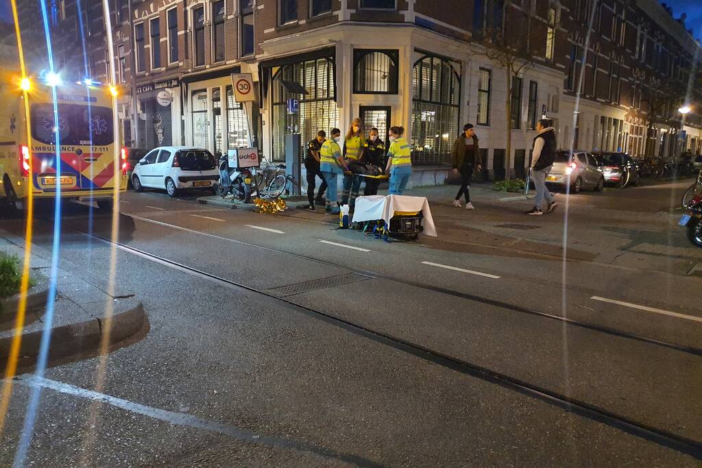 Scooterrijder gewond bij eenzijdig verkeersongeval