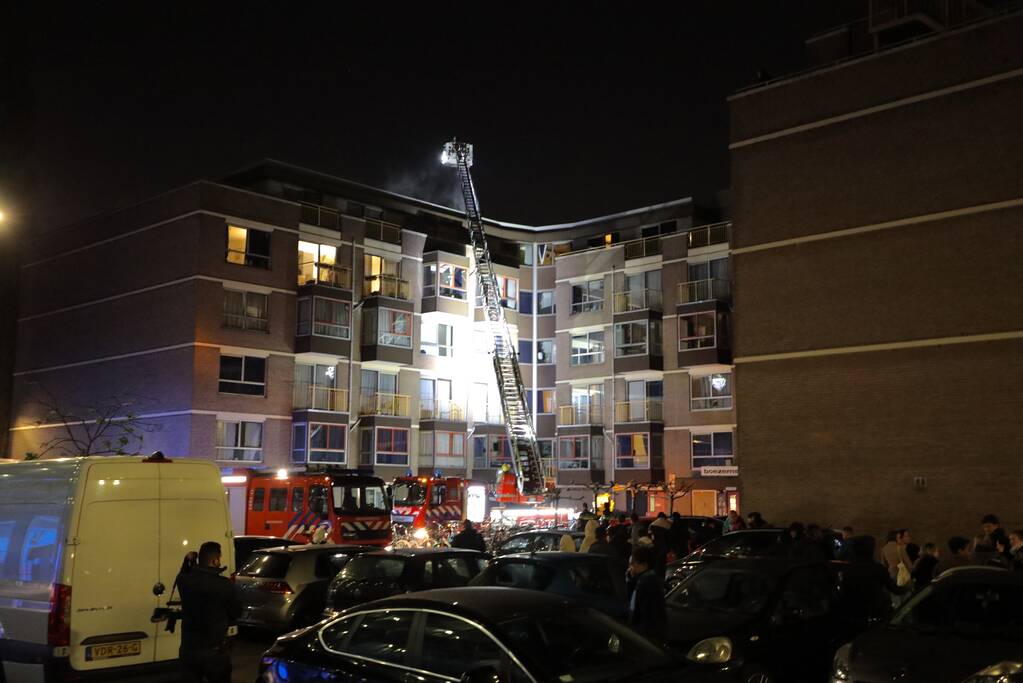 Uitslaande brand in studentenhuis