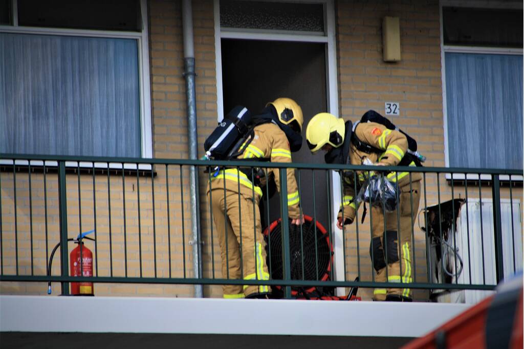 Woningbrand veroorzaakt door wasdroger