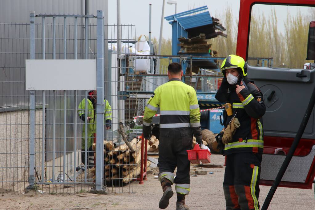 Gasleiding geraakt bij werkzaamheden Van Kempen Houthandel