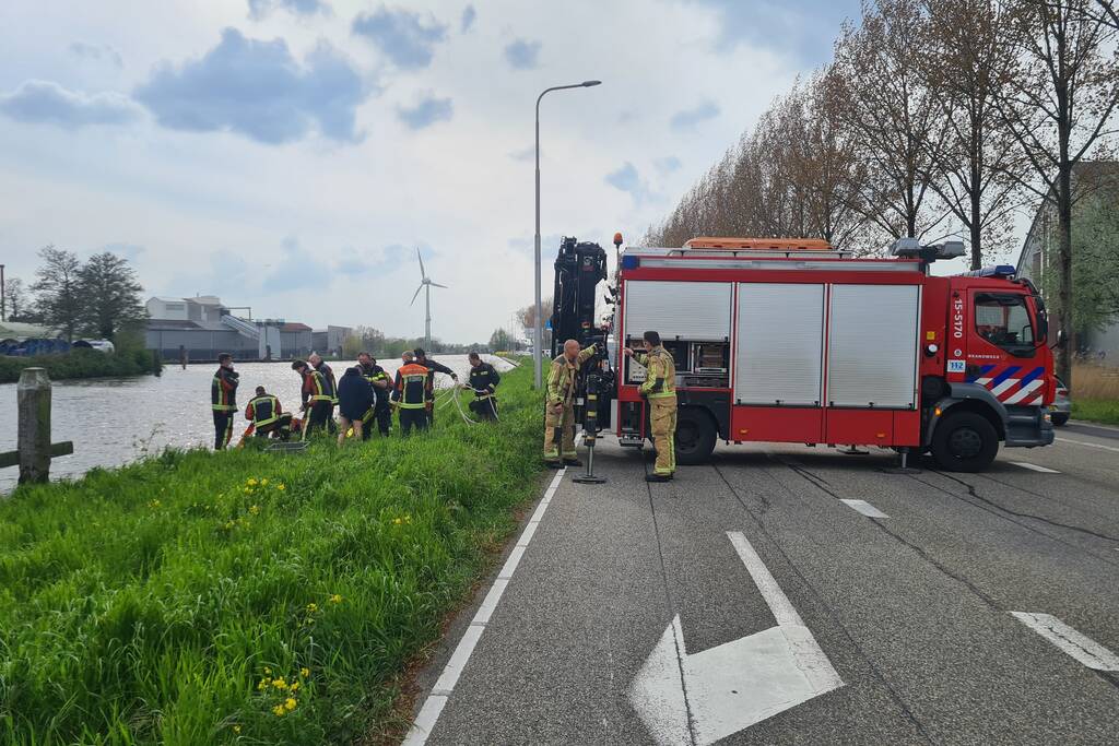 Brandweer heeft handen vol door reddingsactie