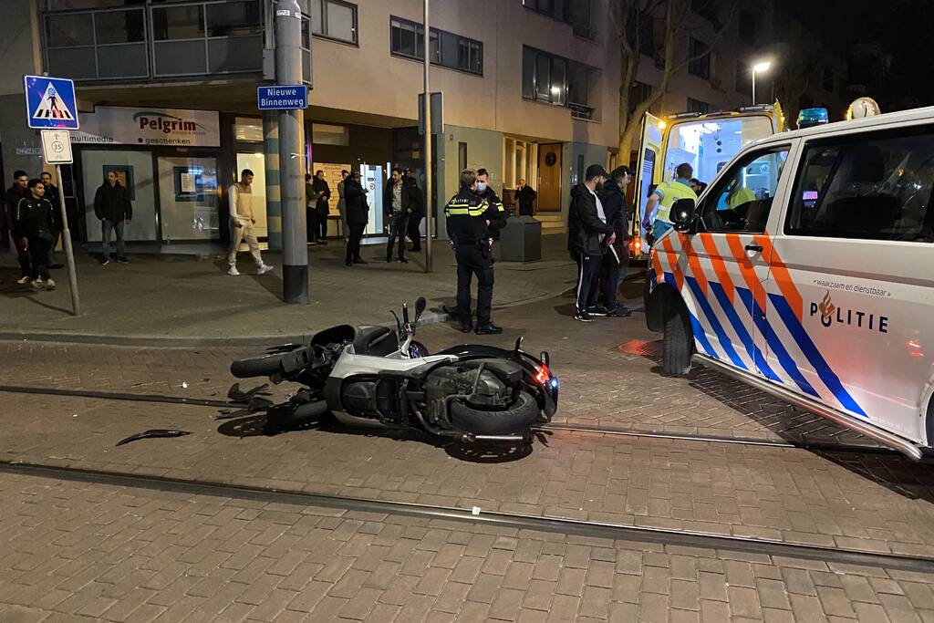 MP3 rijder gewond bij ongeval