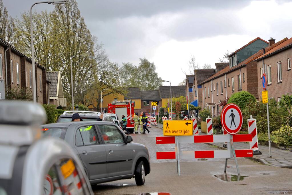 Onderzoek naar gaslekkage in wegdek