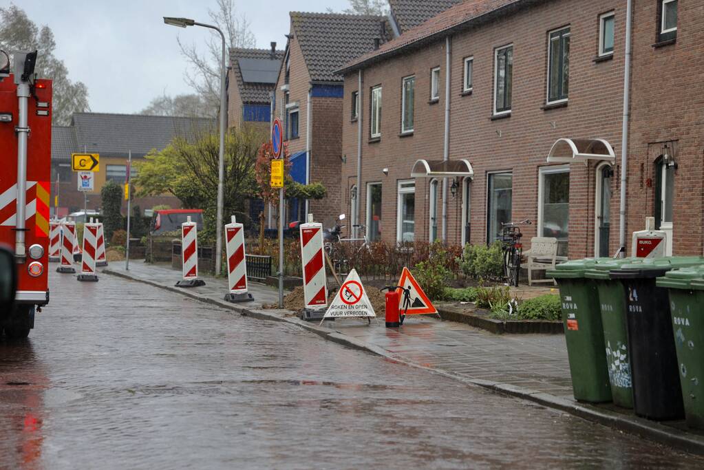 Onderzoek naar gaslekkage in wegdek