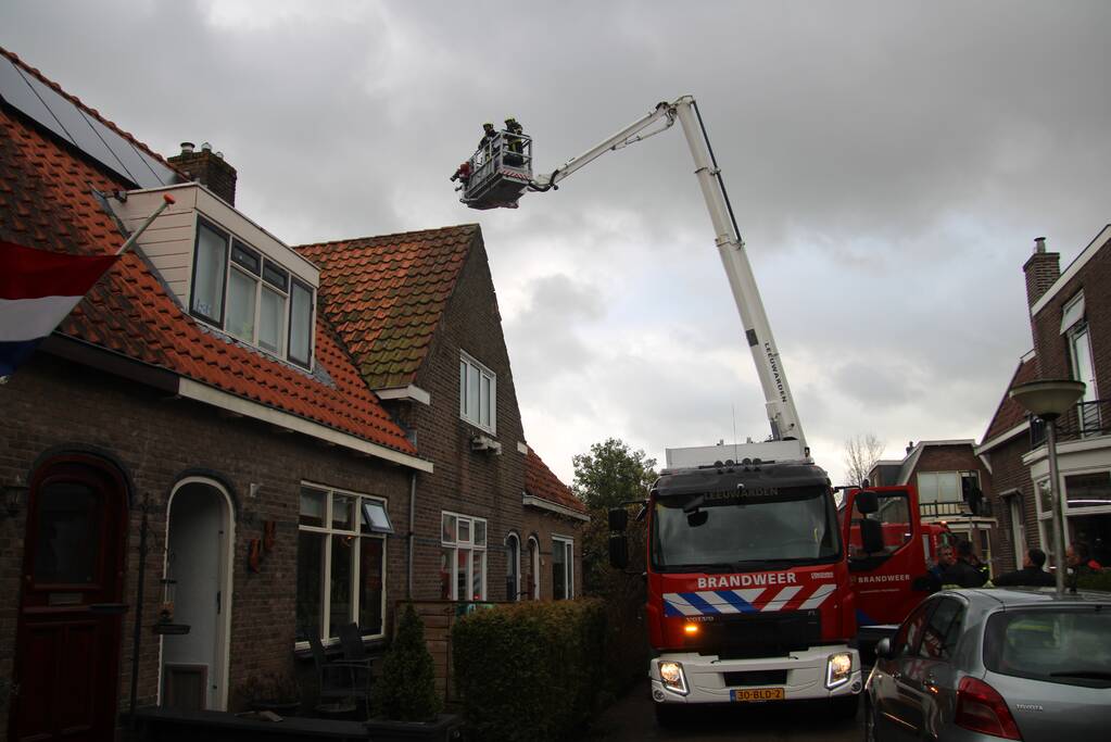 Schoorsteenbrand snel onder controle