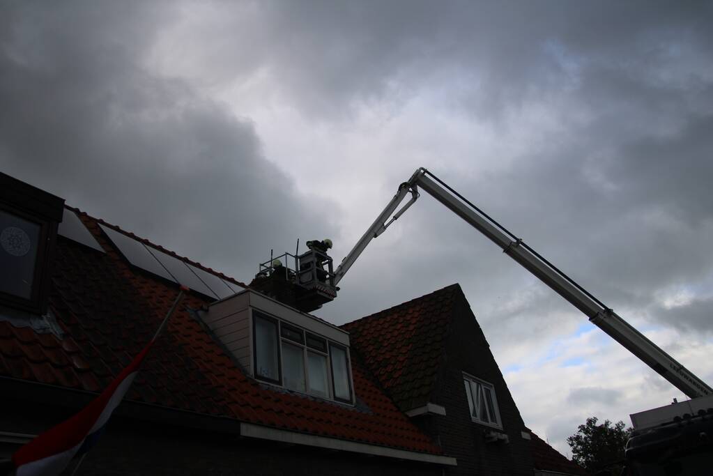 Schoorsteenbrand snel onder controle