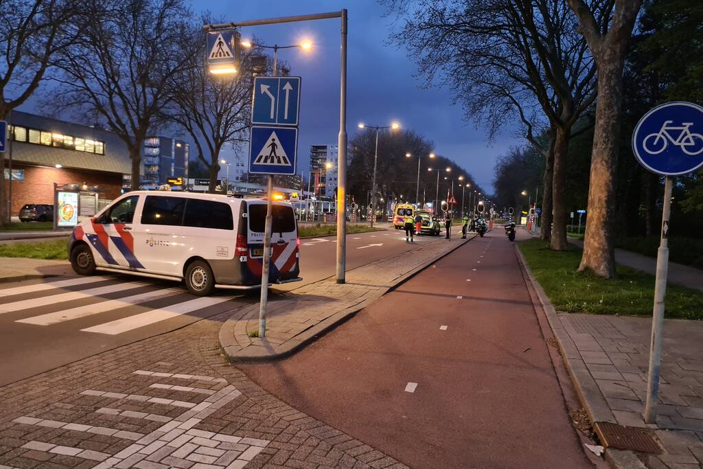 Fietser gewond bij aanrijding met auto