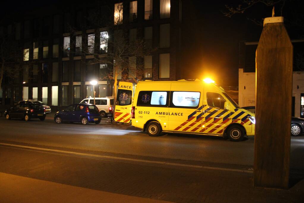 Twee fietsers met elkaar in botsing