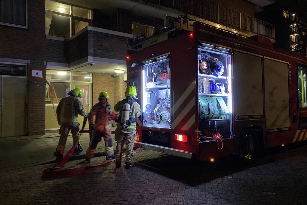 Brand in woning snel geblust