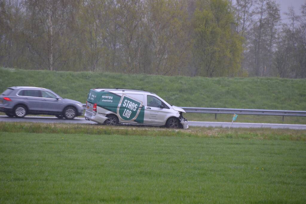 Meerdere ongevallen door hagelbui