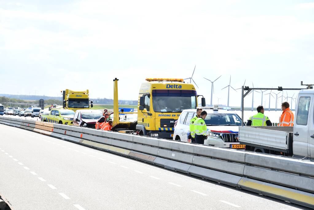 Meerdere voertuigen met elkaar in botsing