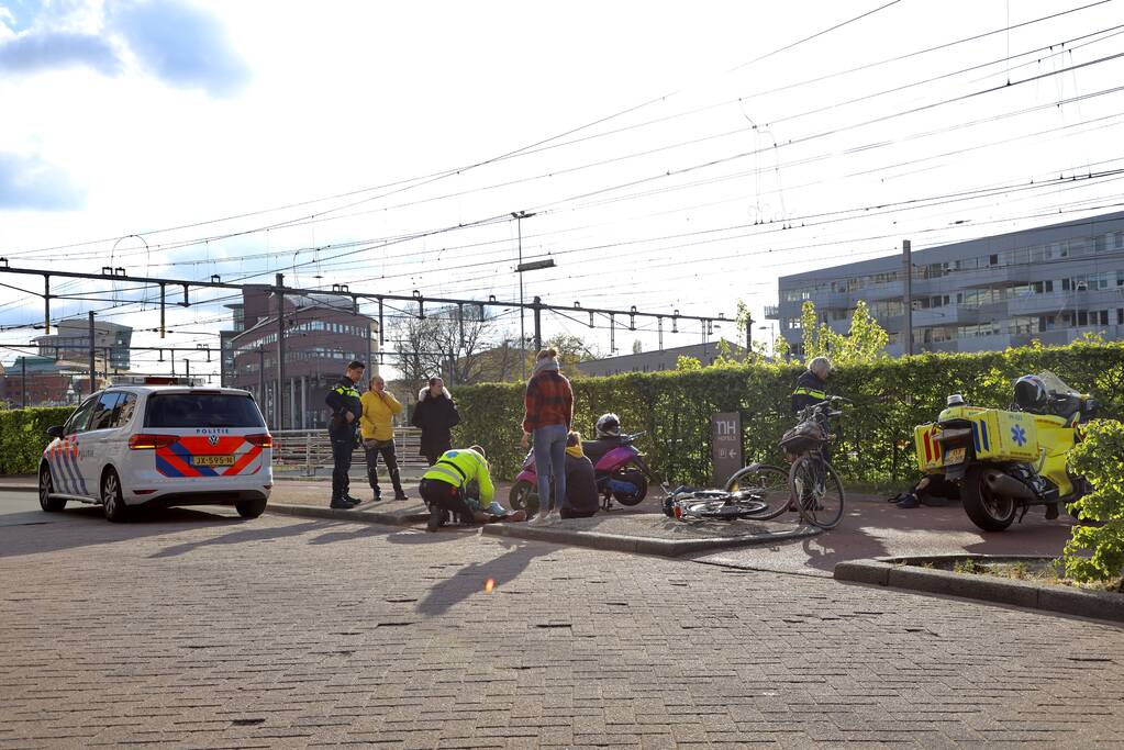 Meerdere gewonden bij botsing op fietspad