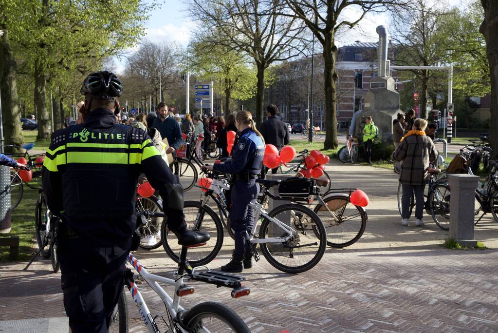 Fietsprotest tegen Corona maatregelen