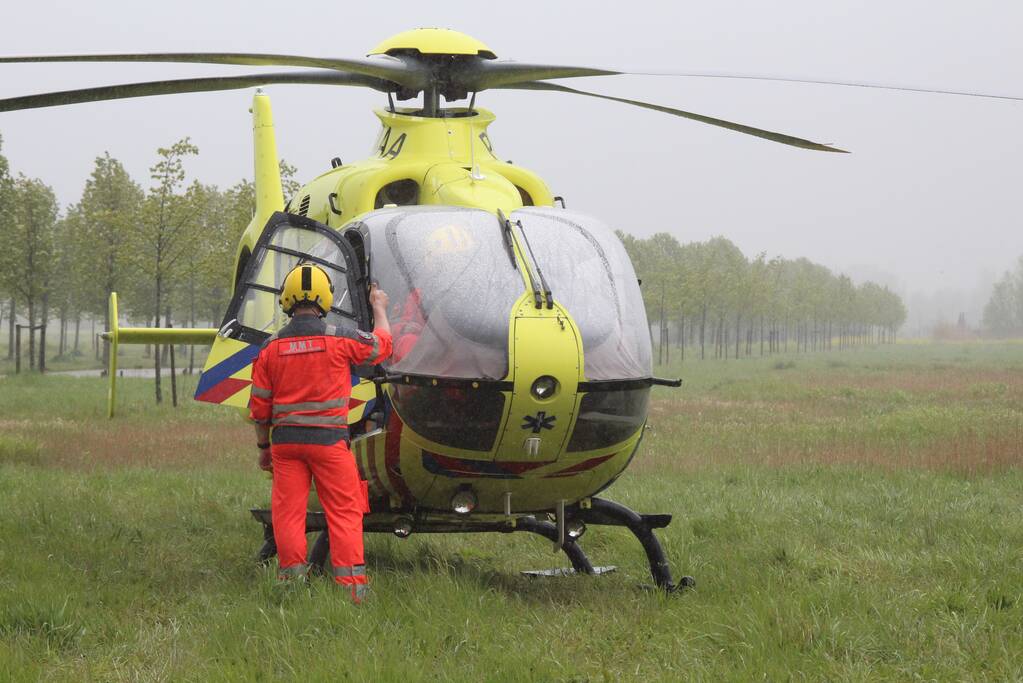 Traumahelikopter ingezet voor incident in woning