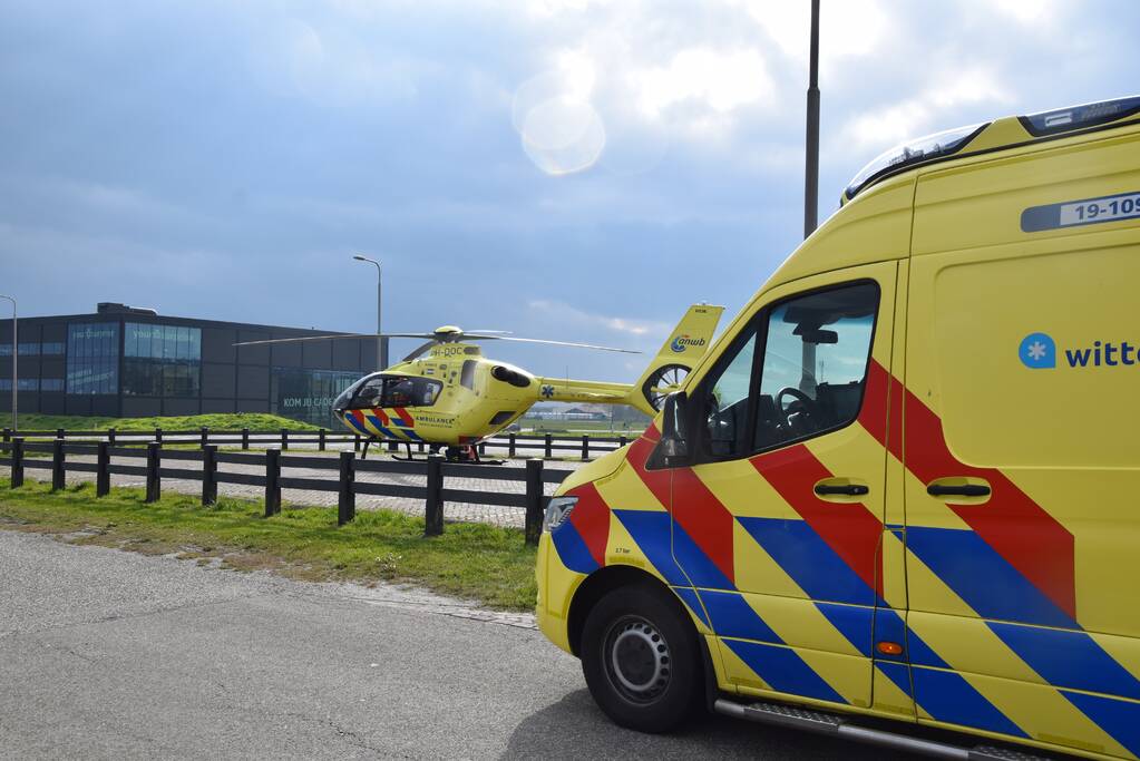 Jong kind overgebracht met traumahelikopter door incident