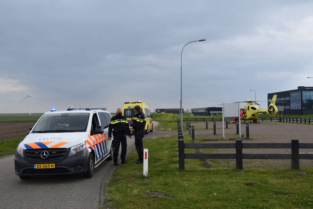 Jong kind overgebracht met traumahelikopter door incident