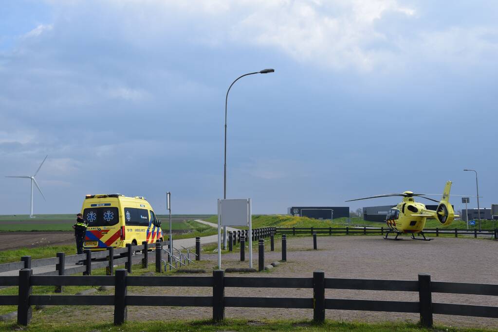 Jong kind overgebracht met traumahelikopter door incident