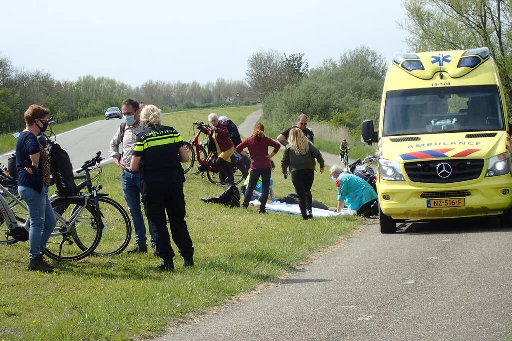 Motorrijder gewond door ongeval
