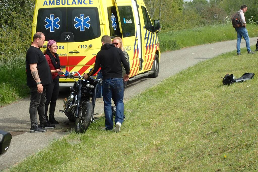 Motorrijder gewond door ongeval