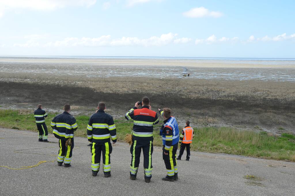 Reddingsactie voor ree in de problemen bij De Zwarte Haan