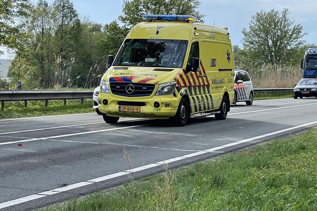 Veel schade bij kettingbotsing