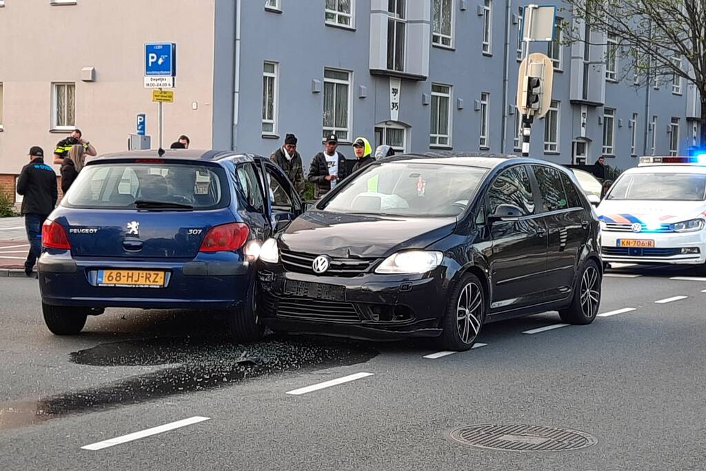 Schade bij ongeval op kruising