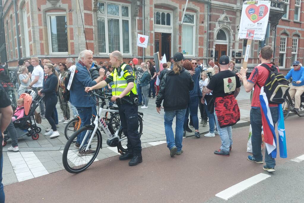 Manifestatie Walk of Freedom tegen coronabeleid