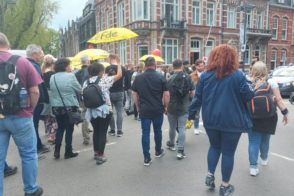 Manifestatie Walk of Freedom tegen coronabeleid