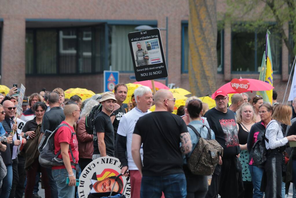 Manifestatie Walk of Freedom tegen coronabeleid