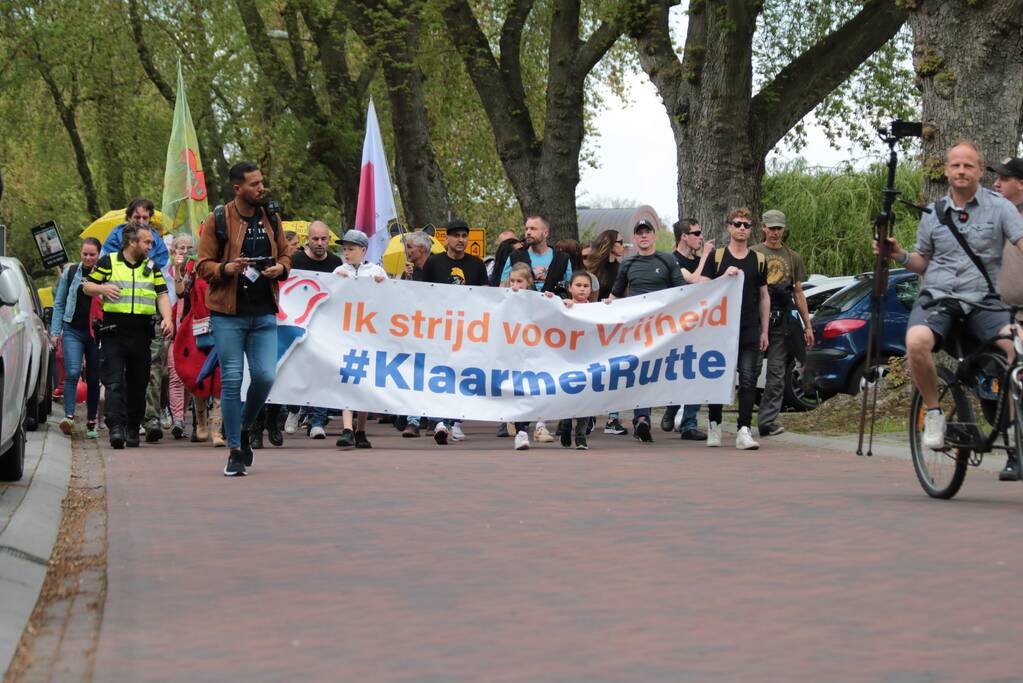Manifestatie Walk of Freedom tegen coronabeleid
