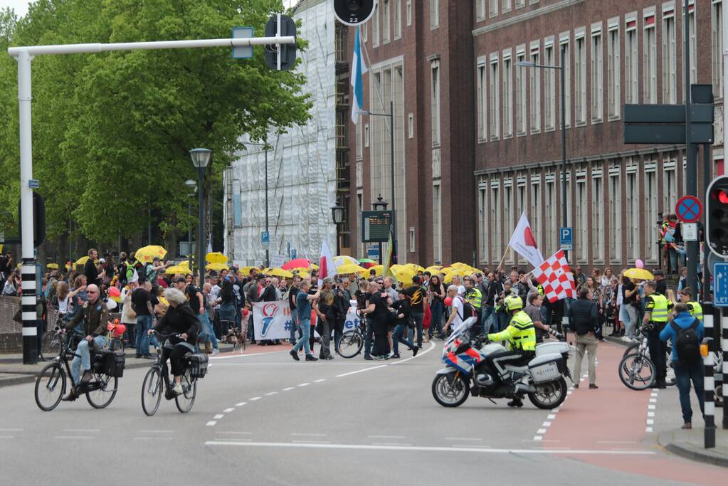 Manifestatie Walk of Freedom tegen coronabeleid