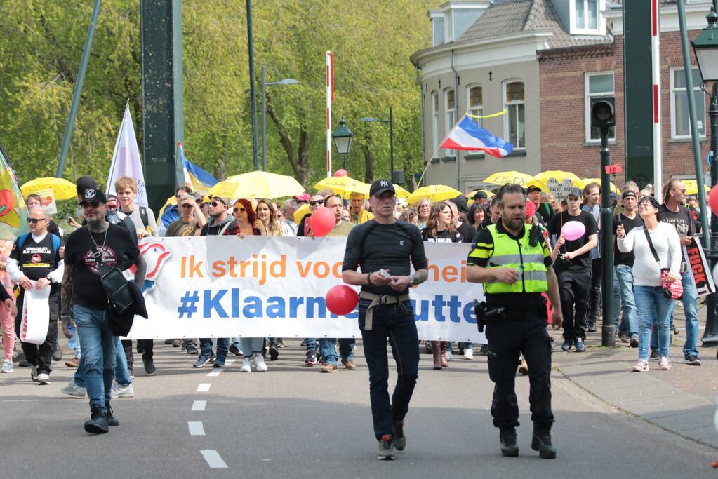 Manifestatie Walk of Freedom tegen coronabeleid