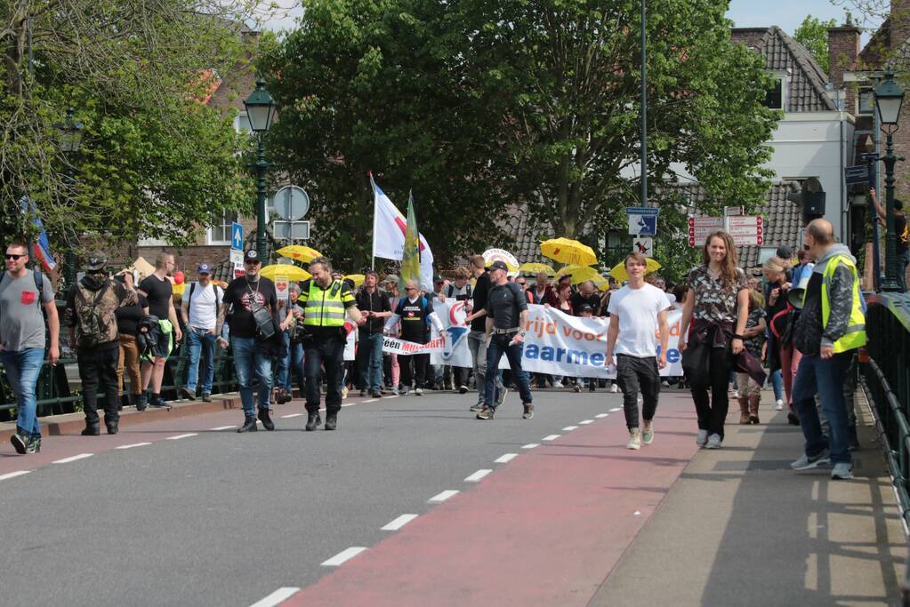 Manifestatie Walk of Freedom tegen coronabeleid