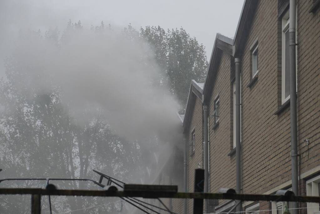 Hevige brand in woning