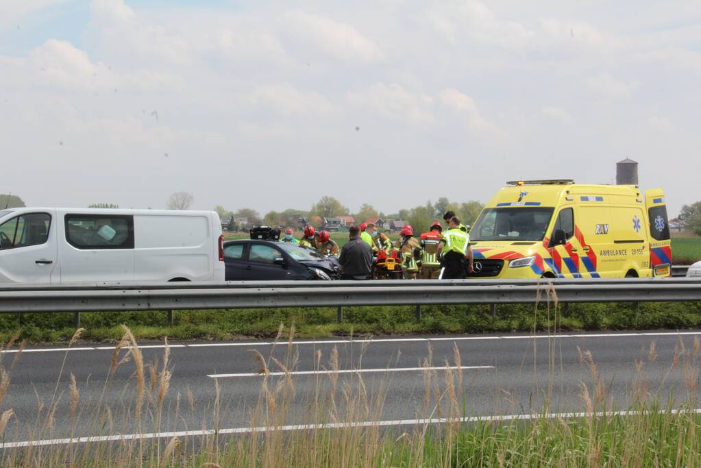 Gewonde bij ongeval op snelweg