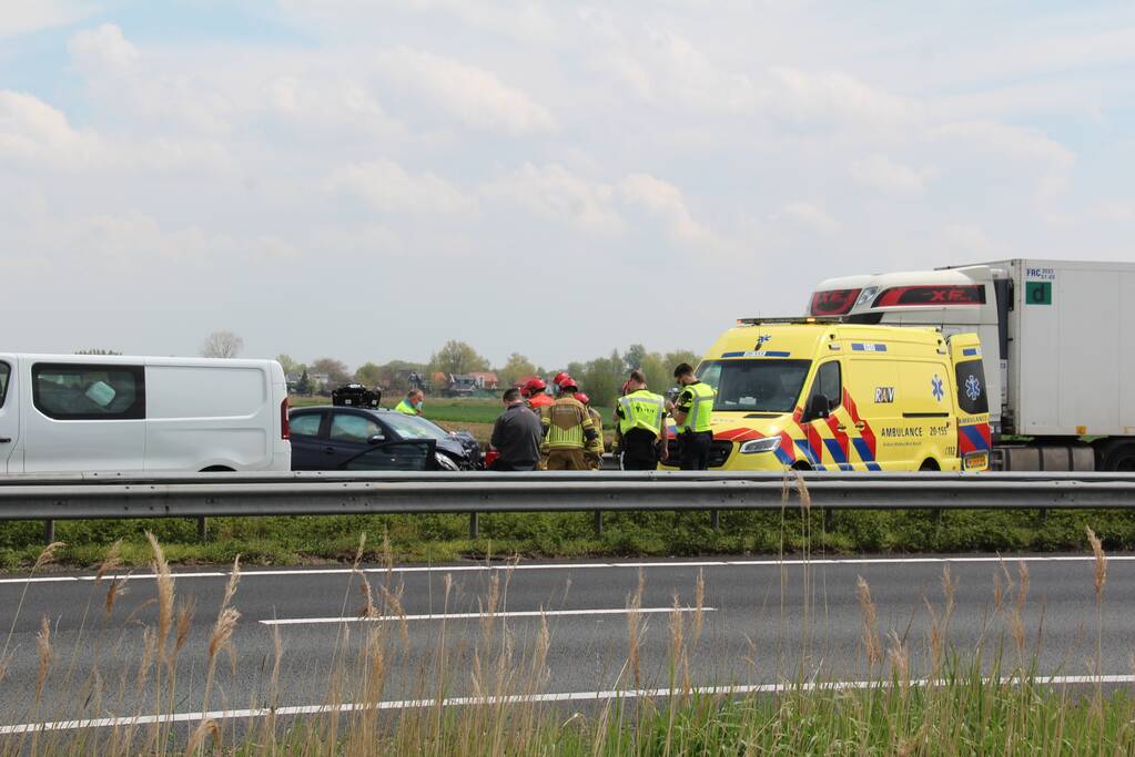 Gewonde bij ongeval op snelweg
