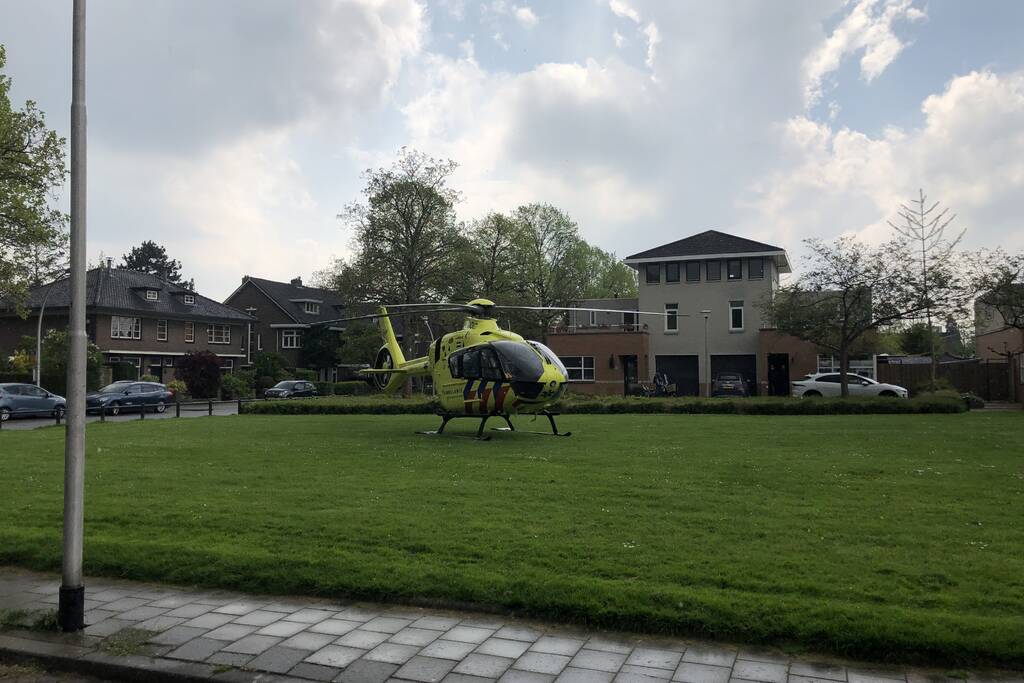 Traumahelikopter landt voor incident
