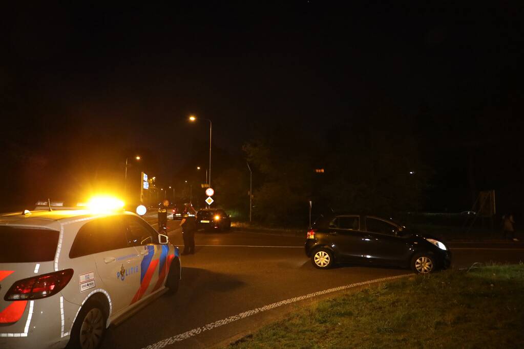 Schade na ongeval op kruising