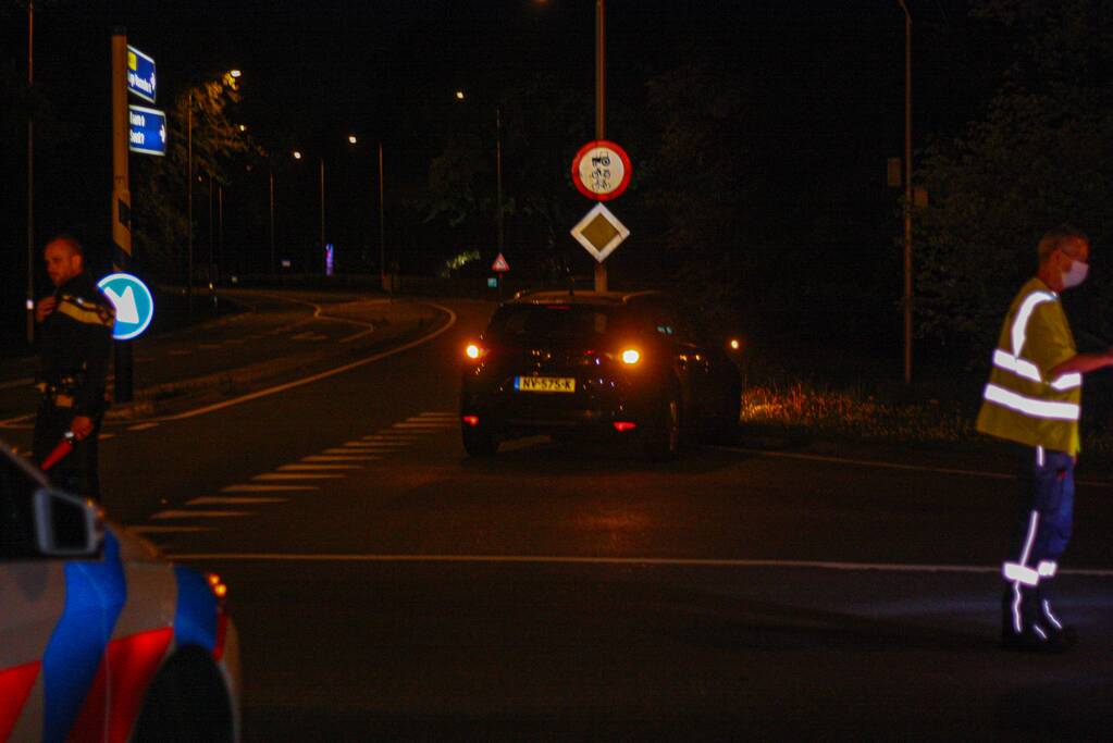 Schade na ongeval op kruising