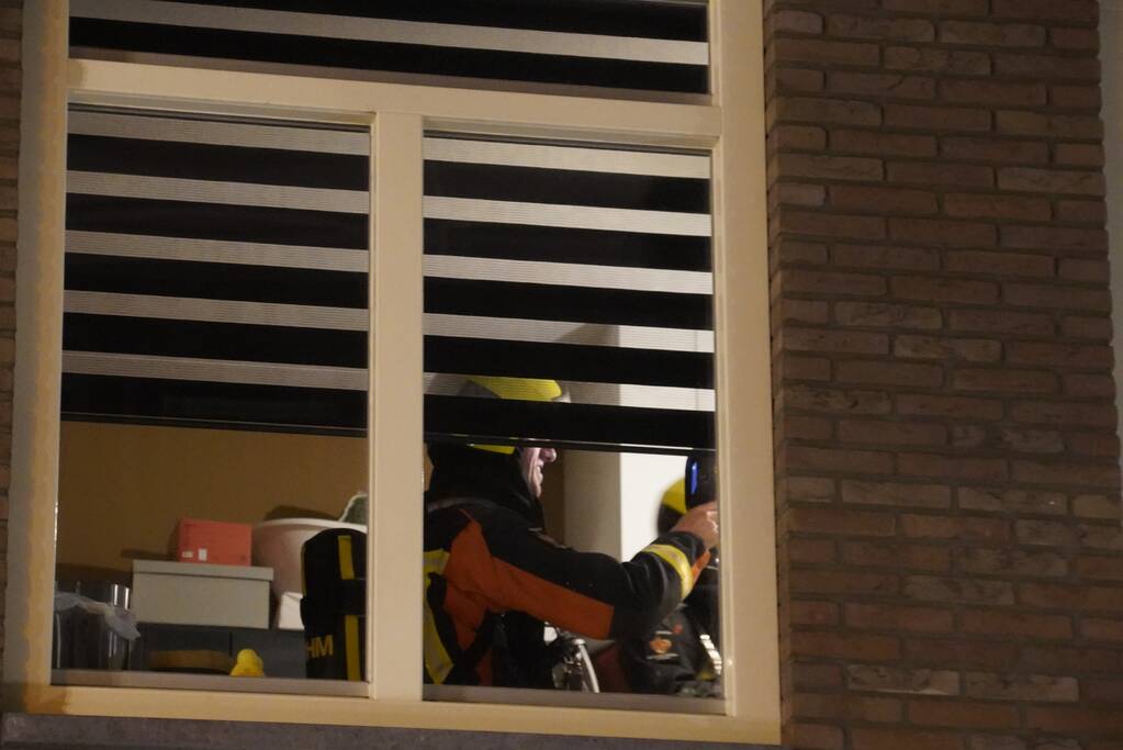 Veel rookontwikkeling bij brand in woning