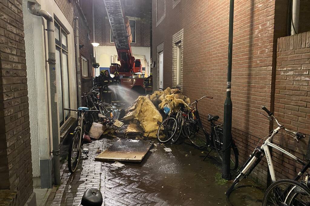 Veel rookontwikkeling bij brand in woning