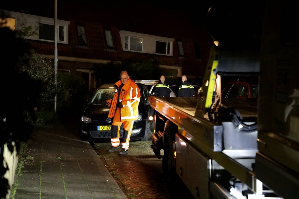 Personenauto gecrashed tijdens achtervolging