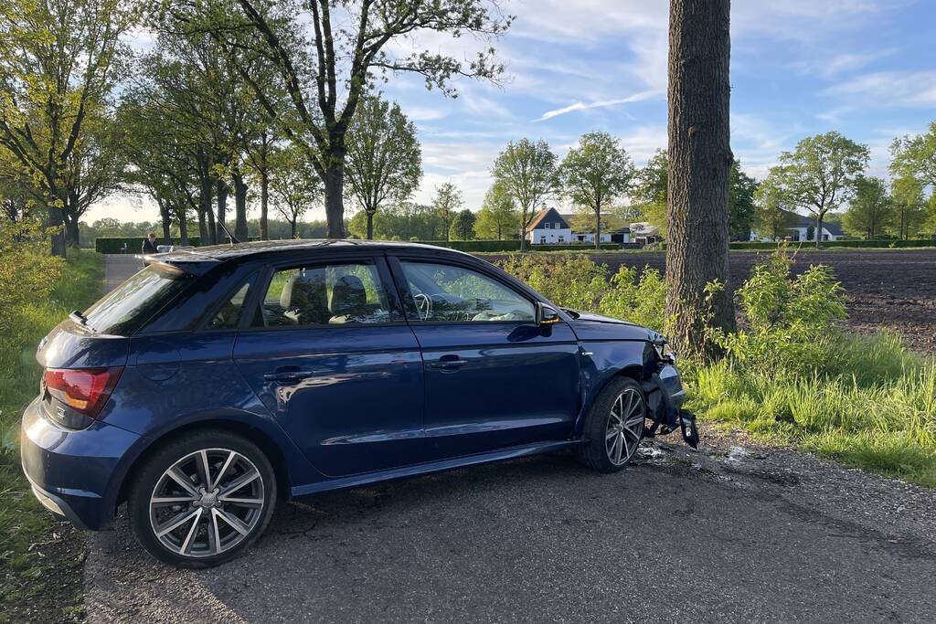 Persoon onder invloed rijdt tegen boom