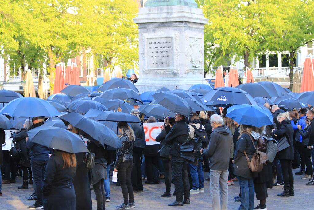 Demonstratie tegen testsamenleving