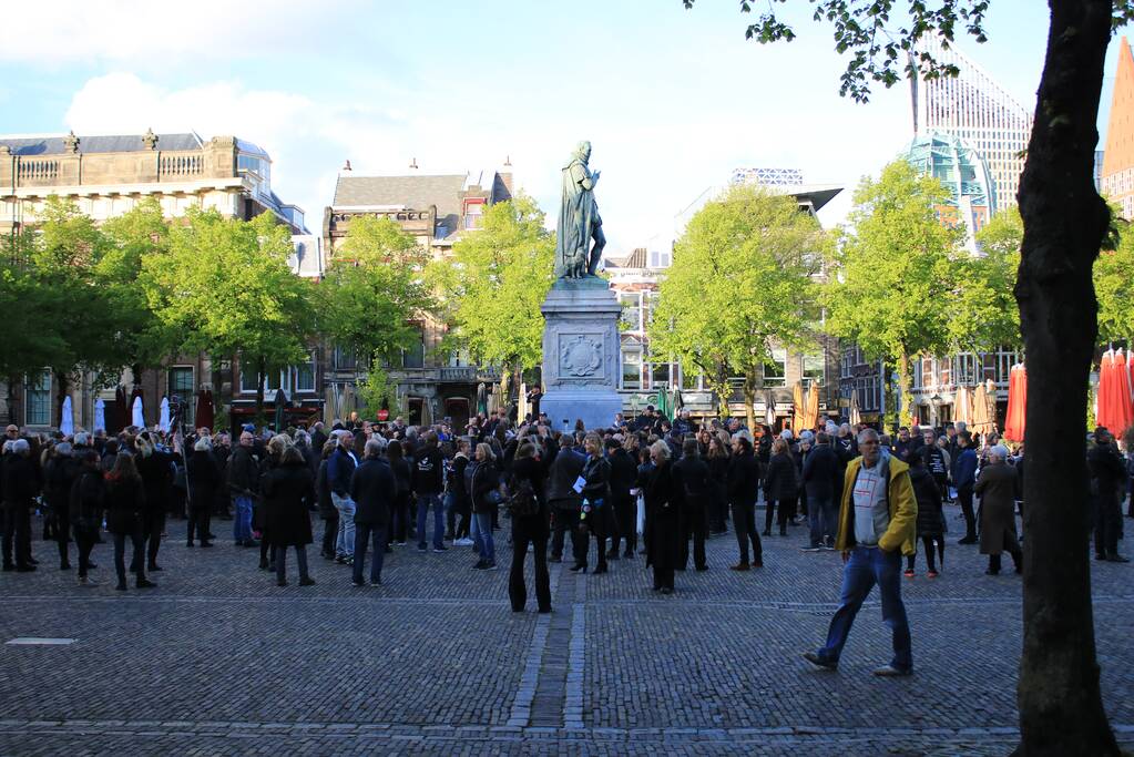 Demonstratie tegen testsamenleving