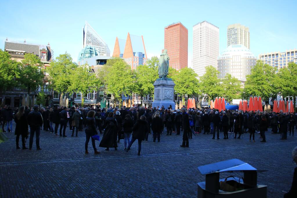 Demonstratie tegen testsamenleving