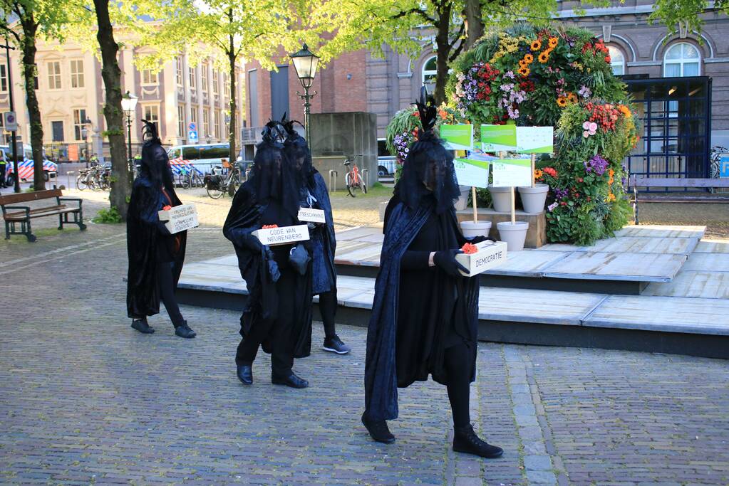 Demonstratie tegen testsamenleving