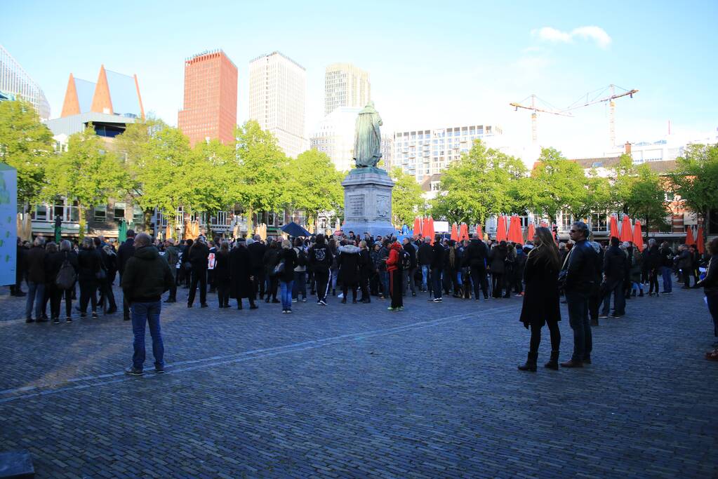 Demonstratie tegen testsamenleving