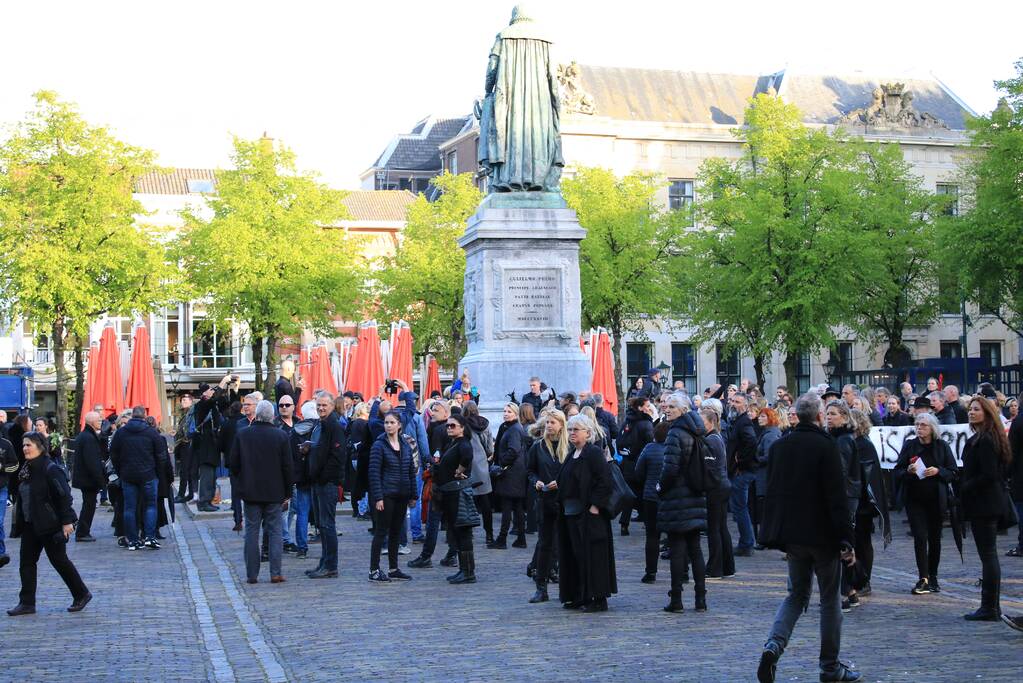 Demonstratie tegen testsamenleving