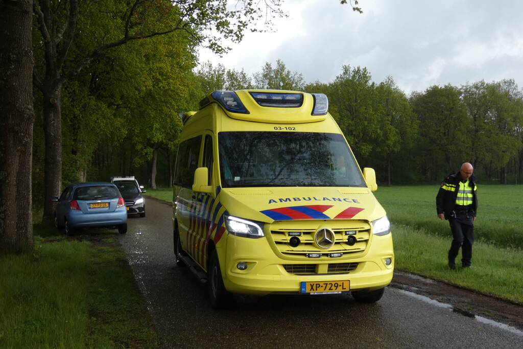 Auto tegen boom tot stilstand